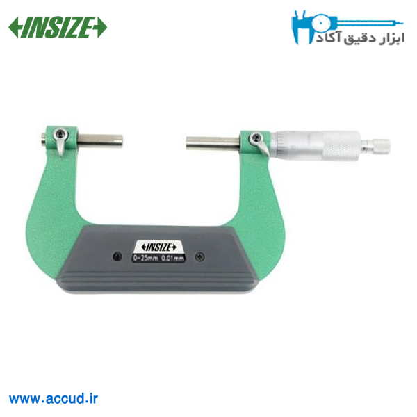 میکرومتر خارج سنج مخصوص گام پیچ 25-0 میلی متر INSIZE (با گارانتی رسمی شرکت اینسایز) مدل 3291-25