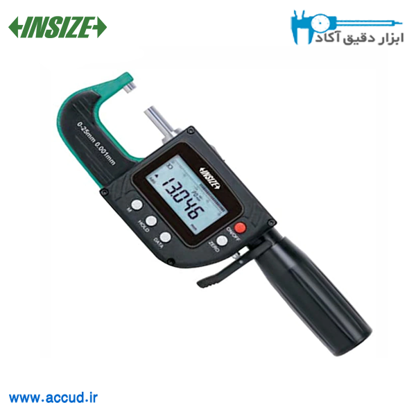 میکرومتر دیجیتال (پاسامتر) 25-0 میلی متر INSIZE (با گارانتی رسمی شرکت اینسایز) مدل 3358-25