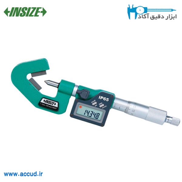 میکرومتر جناغی دیجیتال 60 درجه 15-1 میلی متر INSIZE (با گارانتی رسمی شرکت اینسایز) مدل 3590-153