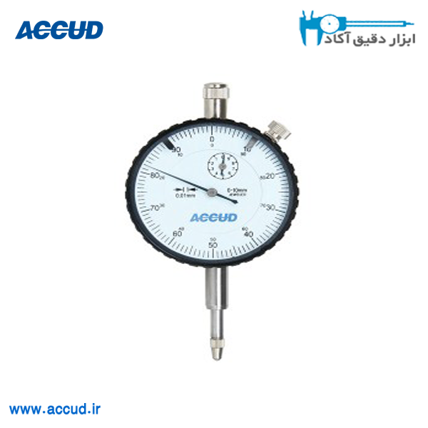 ساعت اندیکاتور 10-0 میلی متر (جعبه دار) Accud (اکیود اتریش با گارانتی شرکتی) مدل 222-010-11