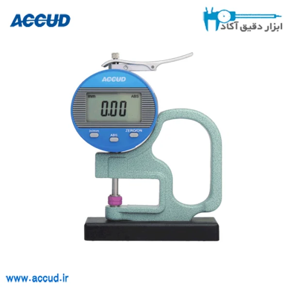 ضخامت سنج دیجیتال (پایه دار) 10-0 میلی متر Accud (اکیود اتریش با گارانتی شرکتی) مدل 441-010-11B