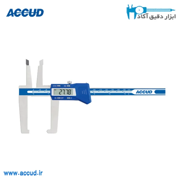 کولیس دیجیتال 15 سانتی متر مخصوص ترمز دیسکی و لنتی Accud (اکیود اتریش با گارانتی شرکتی) مدل 165-006-11