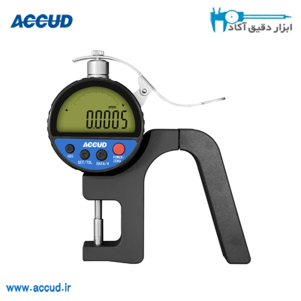 ضخامت سنج دیجیتال با دقت بالا 10-0 میلی متر Accud (اکیود اتریش با گارانتی شرکتی) مدل 442-105-15