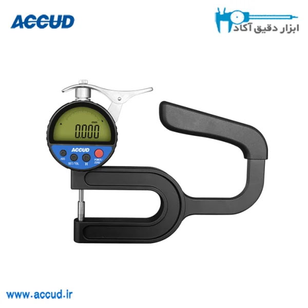 ضخامت سنج دیجیتال با دقت بالا 10-0 میلی متر Accud (اکیود اتریش با گارانتی شرکتی) مدل 442-101-60
