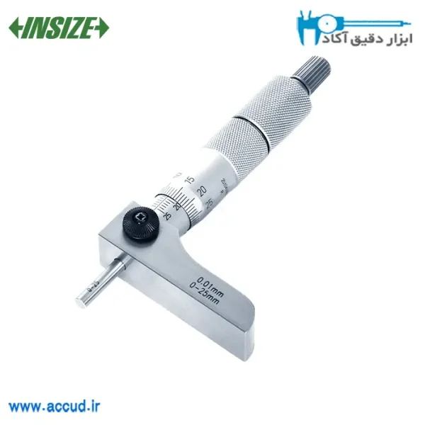 میکرومتر عمق سنج (نیم پایه) 25-0 میلی متر INSIZE (با گارانتی رسمی شرکت اینسایز) مدل 3242-25