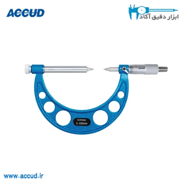 میکرومتر خارج سنج مخصوص قطر ریشه چرخ دنده 300-200 میلی متر Accud (اکود با گارانتی شرکتی) مدل 398-012-01