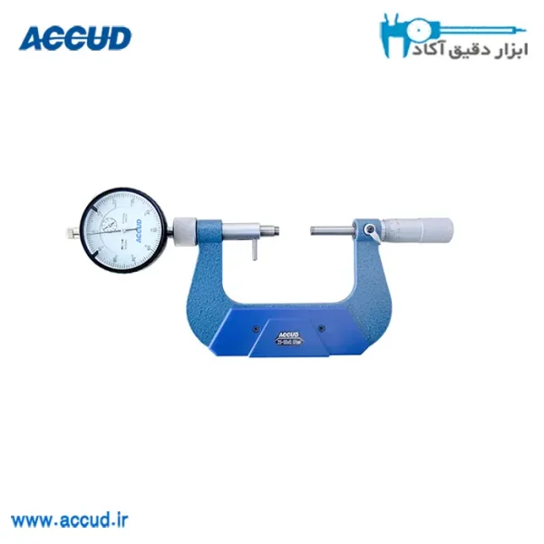 میکرومتر ساعتی (پاسامتر) 50-25 میلی متر Accud (اکود با گارانتی شرکتی) مدل 430-002-21