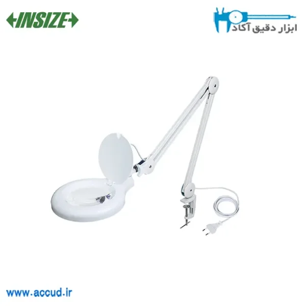 ذره بین رو میزی پایه دار INSIZE (با گارانتی رسمی شرکت اینسایز) مدل 7516-5D