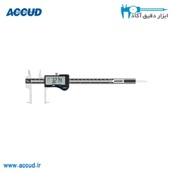 کولیس دیجیتال داخل سنج (ضدآب IP67) با فک های قابل تعویض Accud (اکود با گارانتی شرکتی) مدل 870-008-11