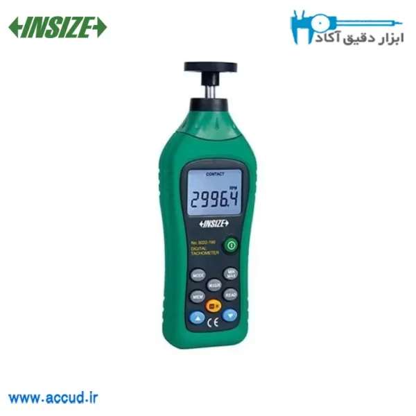 تاکومتر تماسی 1999-50 RPM با گارانتی رسمی شرکت اینسایز (INSIZE) مدل 9222-199