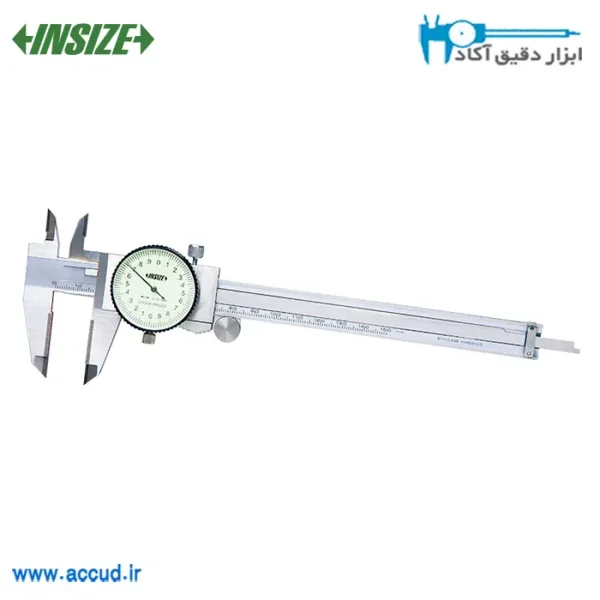 کولیس عقربه ای 15 سانتی متر با فک کاربایدی INSIZE (با گارانتی رسمی شرکت اینسایز) مدل 1339-150