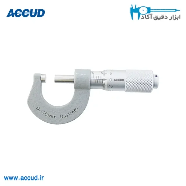میکرومتر خارج سنج کوچک 15-0 میلی متر Accud (اکود با گارانتی شرکتی) مدل 320-015-01