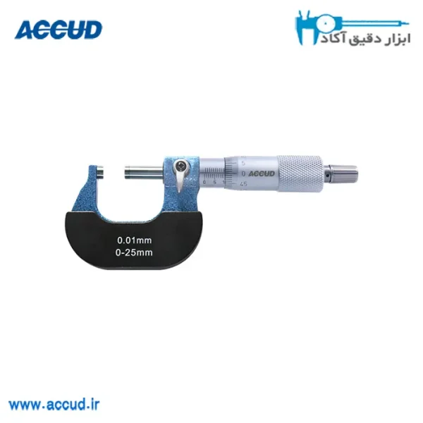 میکرومتر ورنیه خارج سنج 25-0 میلی متر Accud (اکود با گارانتی شرکتی) مدل 323-001-01